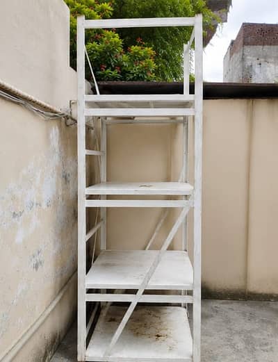 Heavy Duty Steel Rack – 8ft Height | 4 Shelves | Powder Coated