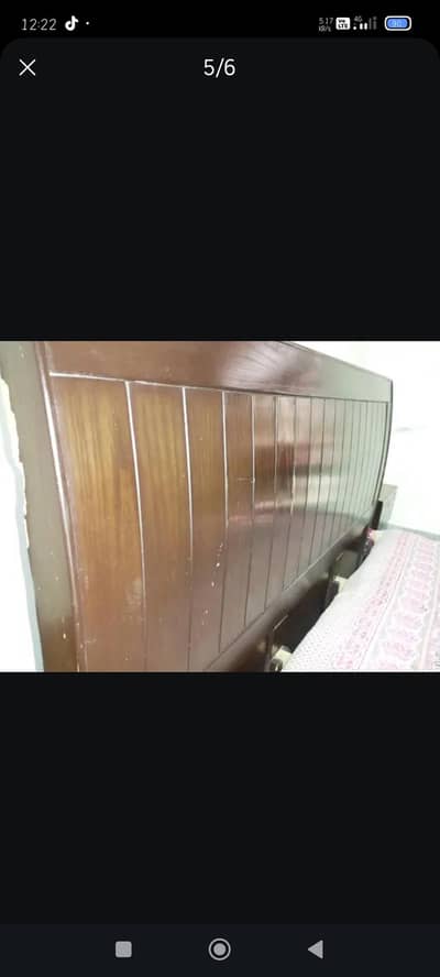 king size wooden bed only