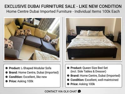 Home furniture | Bed set | dubai imported bed & Sofa | L Shape sofa