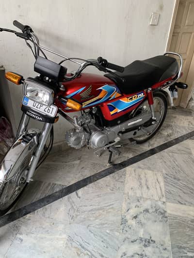 Honda cd70 Brand new bike Islamabad number 26 sticker