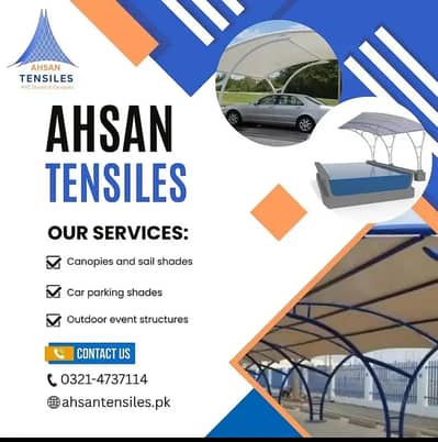 Car Parking Structure | Tensile Fabrics | Wall Mounted | Marquee Sheds