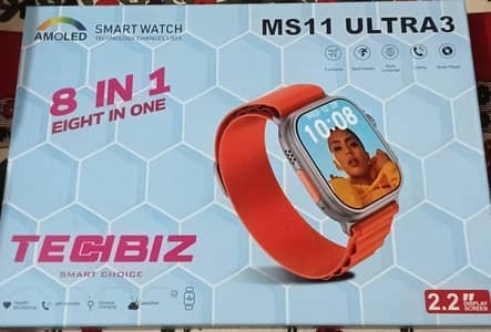 Premium Quality Ultra 3 Smart Watch 8-in-1 Combo