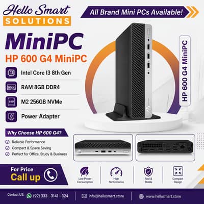 Dell HP Lenovo MiniPC I5 6 Gen 8/256, HP I3 8Gen, Dell I5 7Gen Desktop