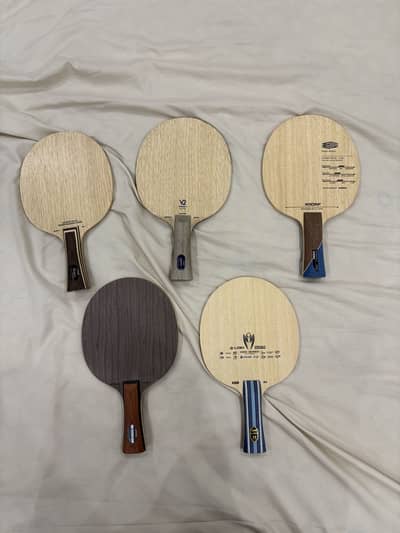 Table Tennis Blades and Rubbers (New and Used)