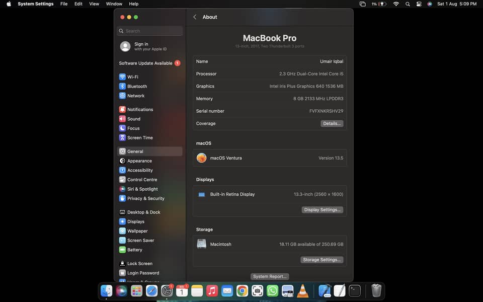 Macbook Pro 2017 13
