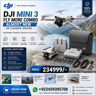 DJI Mini 3 Fly More Combo – Almost New | 4K Camera Drone dji mini 3