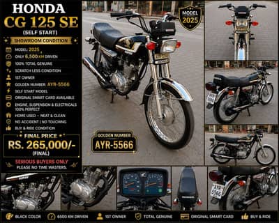 Honda CG 125 SE (Self Start) – Showroom Condition