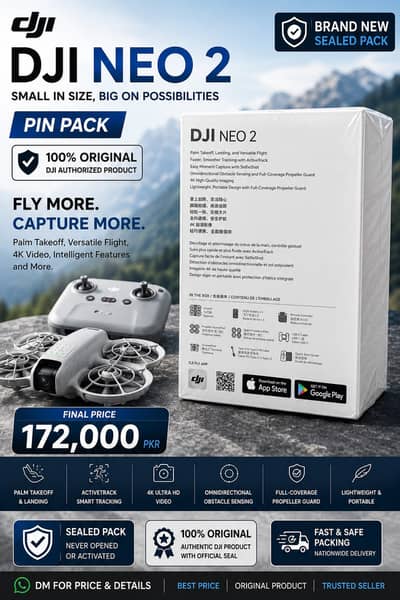 DJI Neo 2 Fly More Combo – Brand New  DRONE