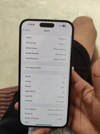 Apple iPhone 16 Plus non pta