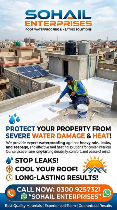 Heat & Water Proofing Services All Over Pakistan