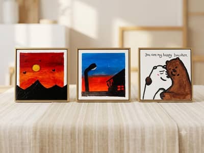 hand made paintings