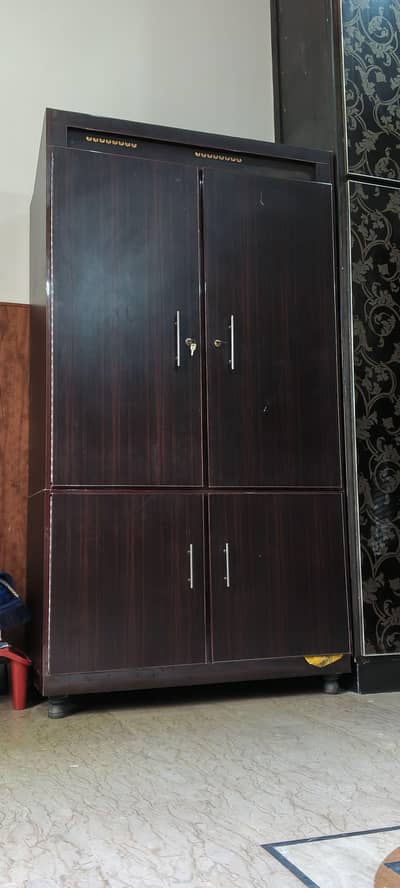 wooden bed one year used