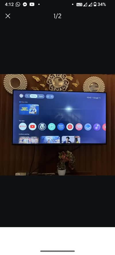 TCL android led tv 43 inchs