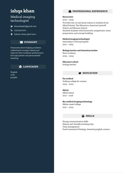 Experienced Biology, Chemistry & Junior Classes Tutor | 4+ Years of T