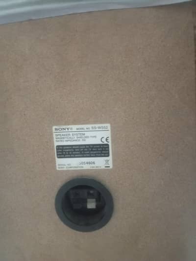 Sony home theater speakers and subwoofer