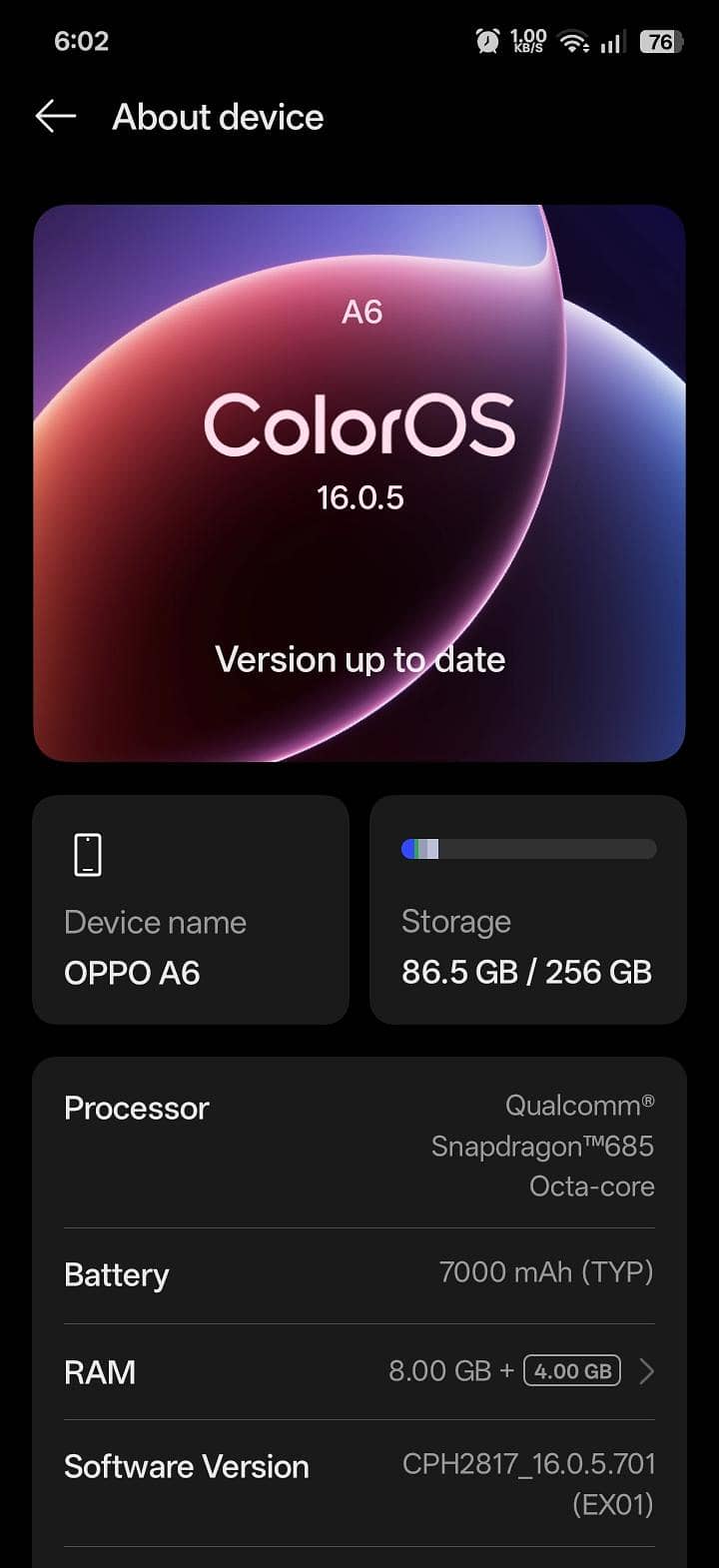 OPPO A6 5