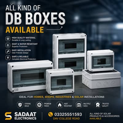 DB Boxes | Distribution Boards | Electrical & Solar DB Boxes