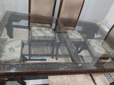 Dining table and chairs