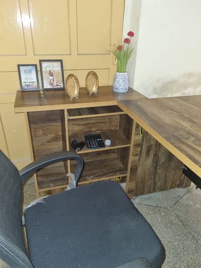Complete Office  Furniture Lot – Desk, Revolving Chair, Tables Chairs