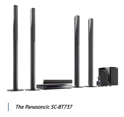 Panasonic 5.1 3D blu ray home theatre system model  (sc bt737)