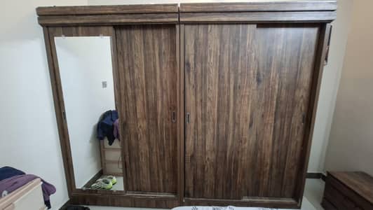 2 Wardrobes (Almari) Sliding doors