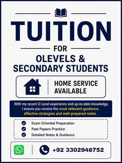 Tuition classes (home service and online)