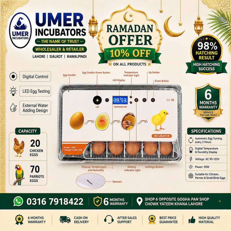 Automatic Egg Incubator | Egg Hatching Machine | Incubator | Brooder 7