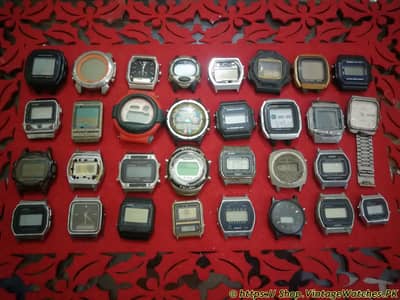 Lot of 40 pcs of Mix Casio Citizen and China Hongkong made Watches