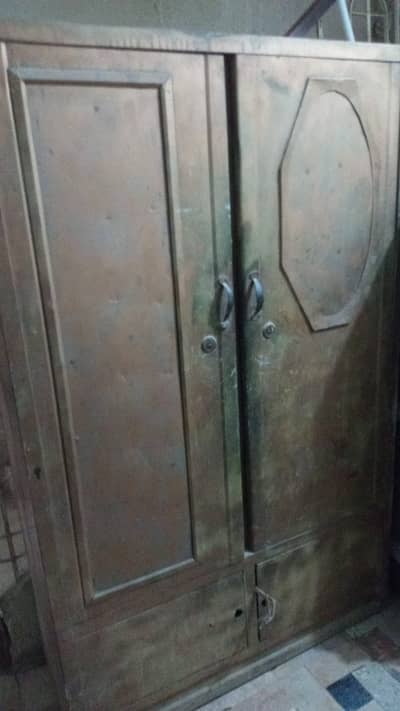 IRON CUPBOARD TWO DOOR IRON ALMARI HAVY
