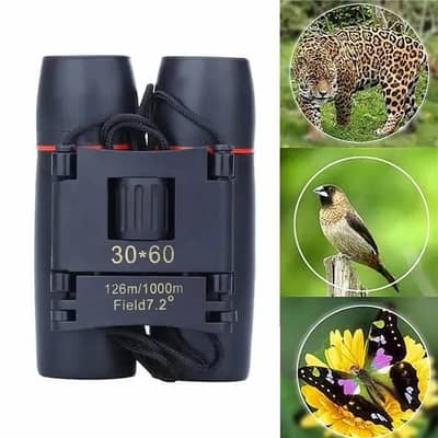 30-60 Clear Vision Binoculars Black ABS Camping Gear