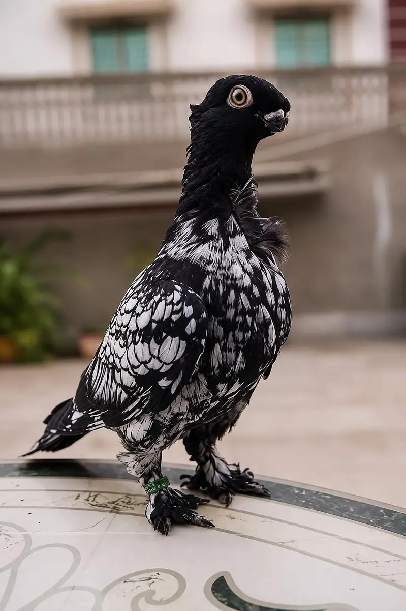 Modern Oriental Frill Blondinette PunchFace Fancy PIGEON — photo 4