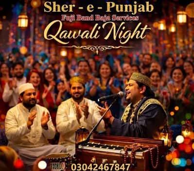 Band baja, Fauji Band, Events, Dhol services, Fauji Pipe Band, Qawali
