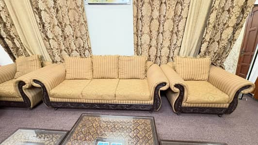 7 seater sofa set with table set