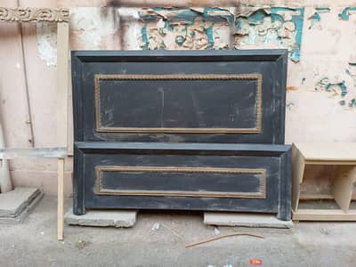 Urgent Sale King Size Double Bed with Side Tables 2 year Used