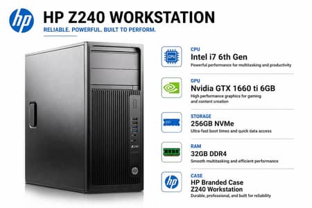 HP Z240 Workstation High End PC
