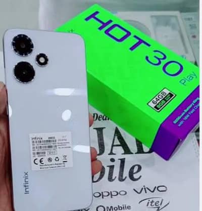 Infinix Hot 30 Play PTA APPROVED DUEL SIM 8GB/64GB. . 6000mah Battery. .