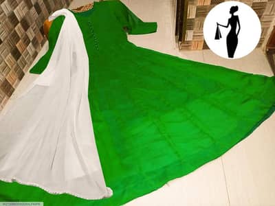 14 August  3 Pcs woman's stitched plain maxi Suit