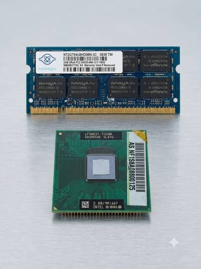 Empty Laptop Body / Frame with Pentium T3200 & 2GB DDR2 RAM