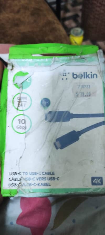 Brand New Original Belkin USB-C to USB-C Cable | 10Gbps | 60W PD | 4K