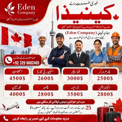 Work visa/ Job Available / Job/ Jobs / Jobs in Canada /need Staff