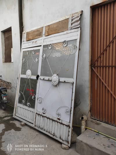 Double Iron & Glass Shop Gate For Sale*