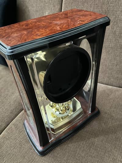 Rhythm Japan Table Clock | Wooden Finish | Box Included