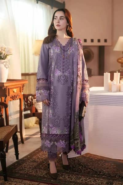 COCO Embroidered 3 Piece Lawn Suit | Premium Unstitched Collection
