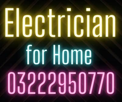 Electrician & House hold maintenance services.