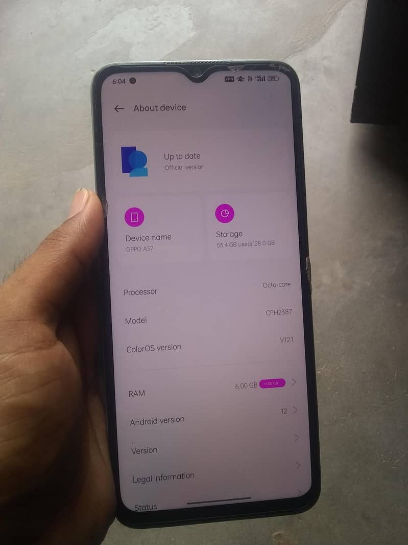 OPPO A57s 1