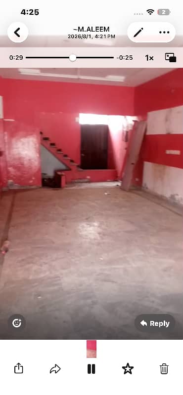 Building for rent 3 Marla (2 story)main ferozpur road par