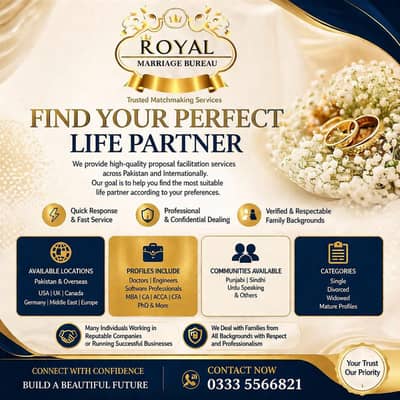 Best Rishta Service Pakistan | Marriage Centre | Overseas Matches