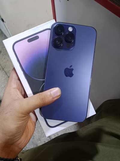 14 pro Max 256GB FU 88health with Box Display geniun mesagei Al ok