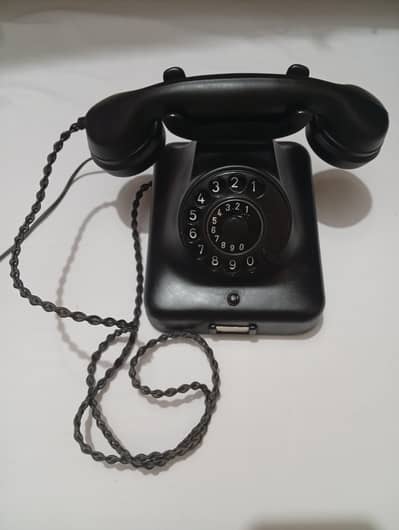 antique classic vintage rotary telephone set