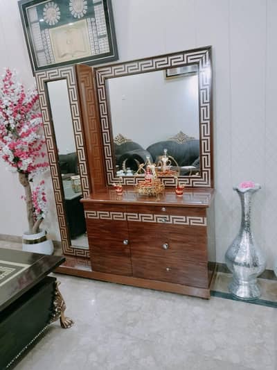 Premium UV Sheet Dressing Table with Full Length & Main Mirror